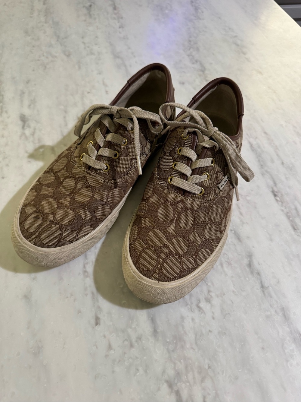 Coach Chic Comfy Logo Citysole Skate Canvas Neutral Everyday Low-Top Sneakers 10